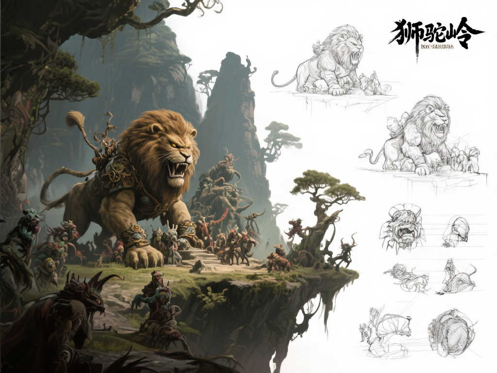 妖魔肆虐！《黑神话：悟空》“狮驼岭”未采用设计稿曝光！